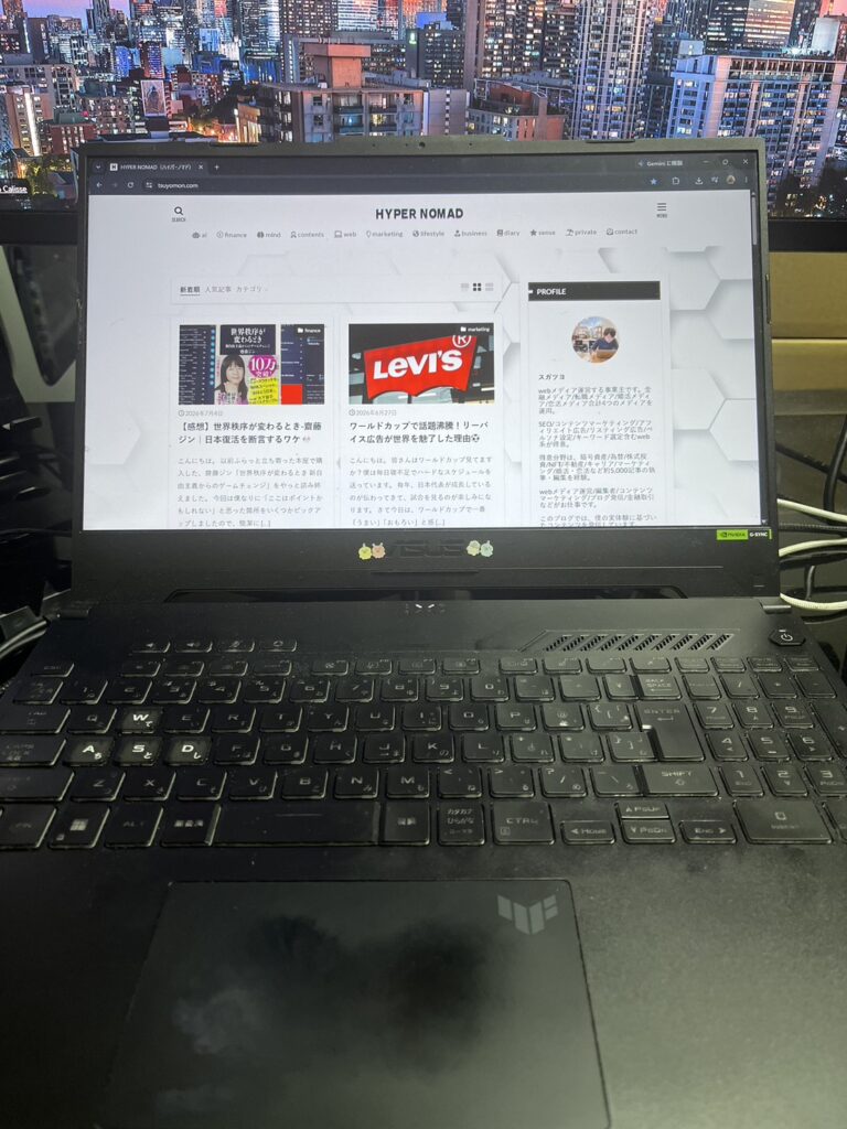 ASUSのTUF Gaming A15 FA507NVR 15.6インチ